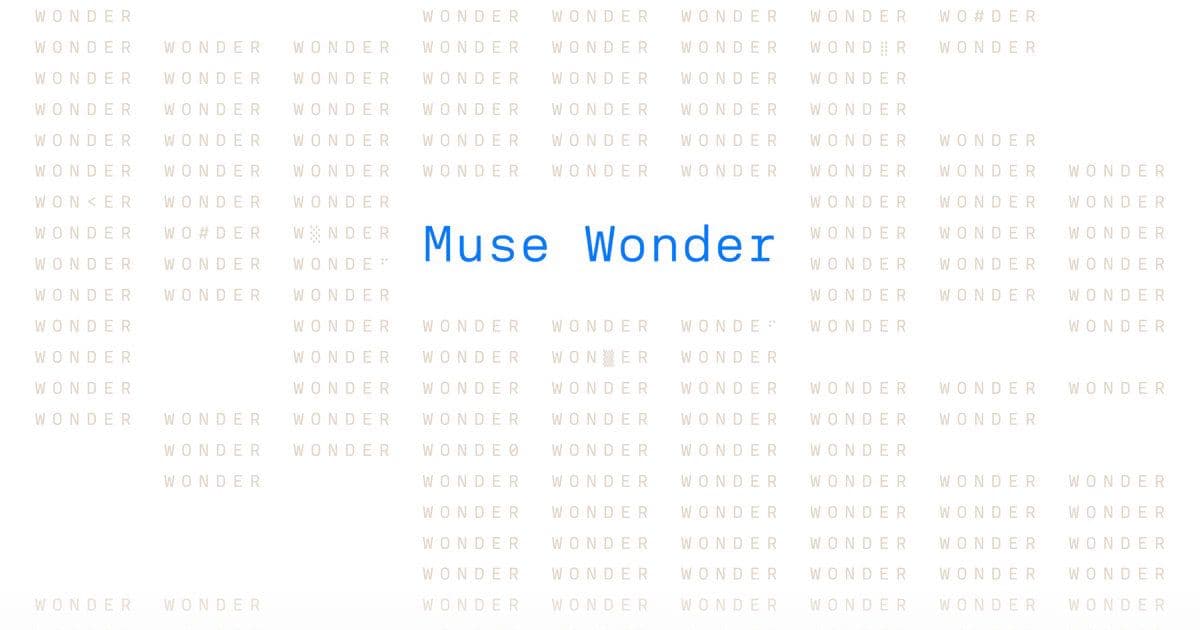Muse Wonder: A Frontier Model For Personal & Professional AI Agents